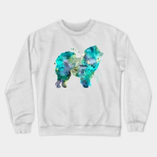 Chow Chow Dog Watercolor Painting 2 Crewneck Sweatshirt